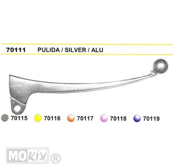 Hevel Rechts Honda Scoopy Aluminium - V-Parts
