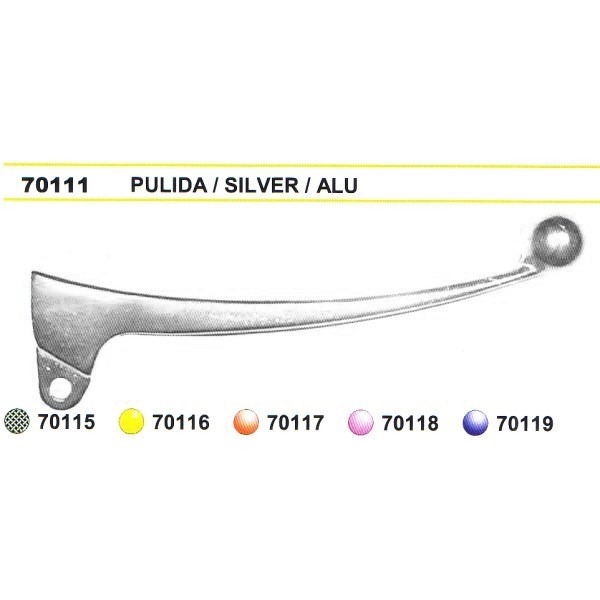 Hevel Rechts Honda Scoopy Aluminium - V-Parts