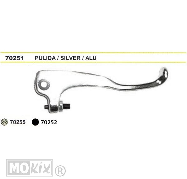 Hevel Rechts Derbi DRD03 RS2 Aluminium - V-Parts