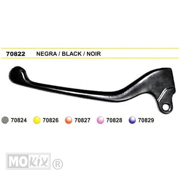Hevel Links Piaggio Scooter NT Blauw