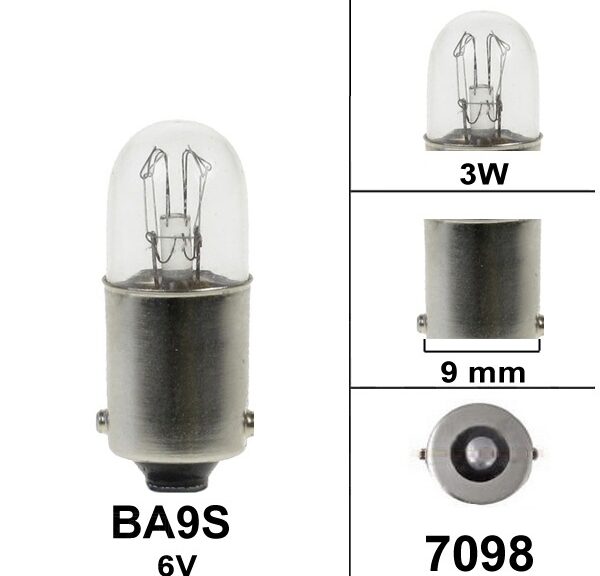 Lamp BA9S  6V   3W (1)