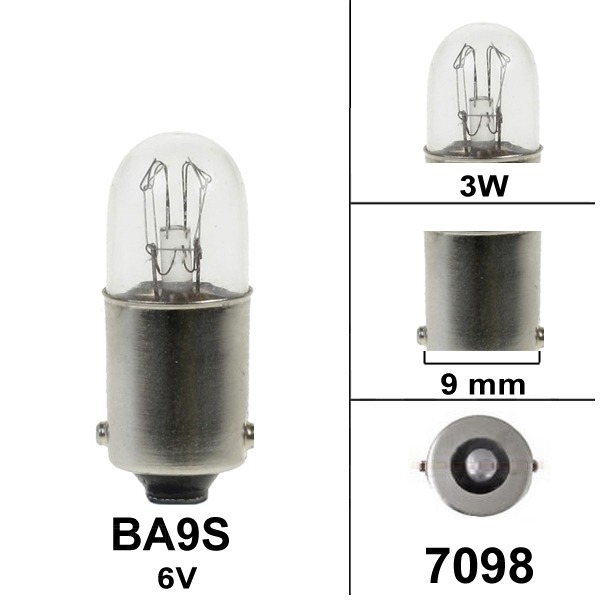 Lamp BA9S 6V 3W (1)