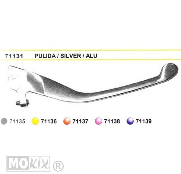 Hevel Rechts Aprilia Area 51 Aluminium - MKX