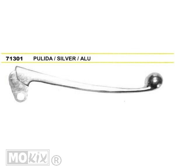 71301 HEVEL RECHTS YAMAHA DT50MX ALUMINIUM