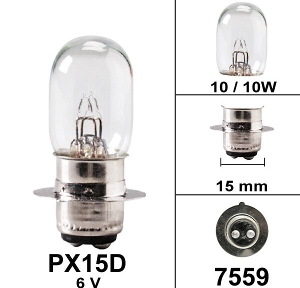Lamp PX15D  6V 10/10W (1)