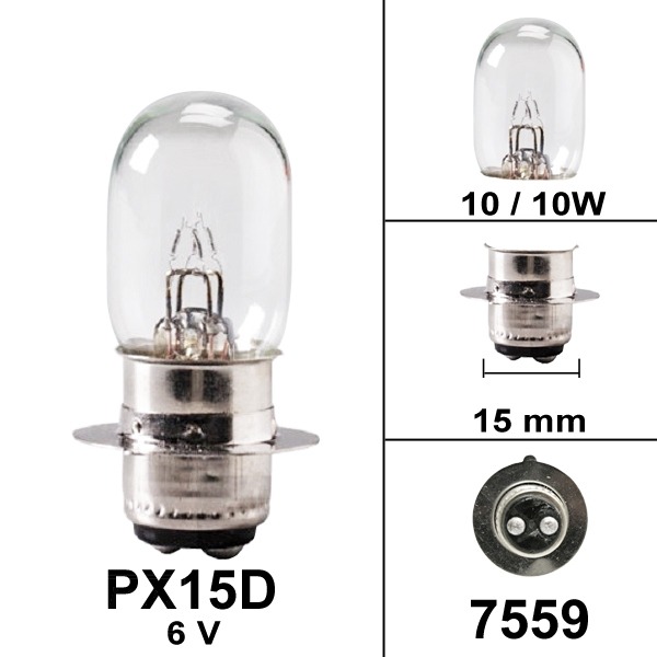 Lamp PX15D 6V 10/10W (1)