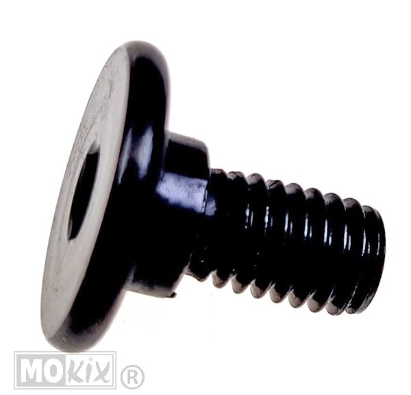 Borstschroef M6x14 (8x3) Zwart (1) - Bollard
