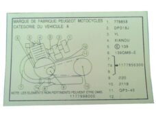 Type Goedkeur Sticker Peugeot