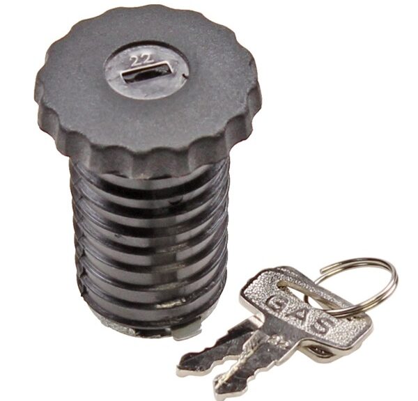 Tankdop Puch Maxi Zwart + Slot - Supertec