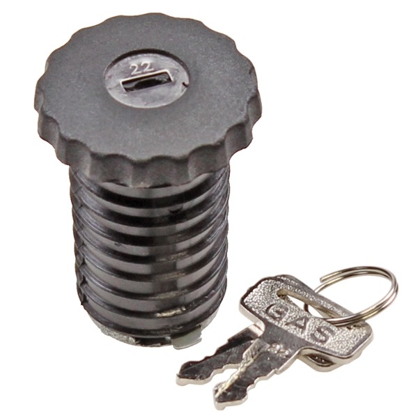 Tankdop Puch Maxi Zwart + Slot - Supertec