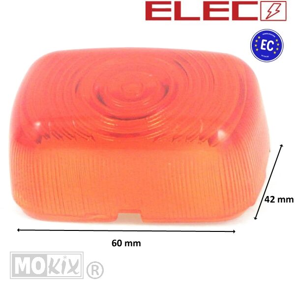8142 RAW-BOL GLAS HONDA SFX ACHTER ORANJE CE L/R