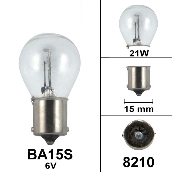 Lamp BA15S 6V 21W (1)