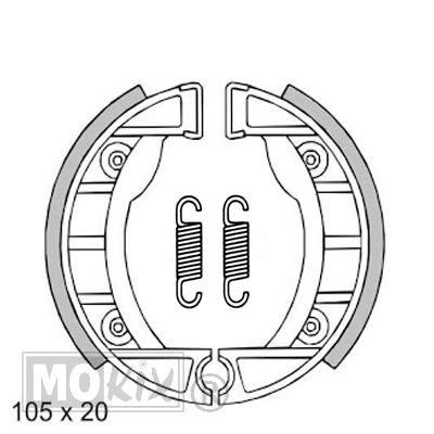 Remschoen-SET Tomos A35 NT 105mm NEW Fren - Newfren