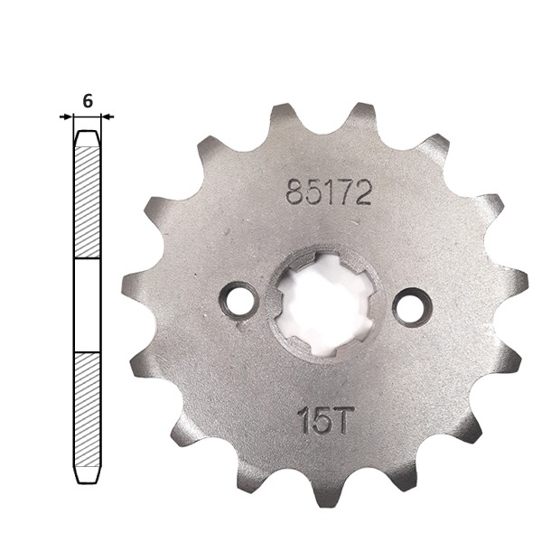 Voortandwiel Derbi Senda-SM 15tands - IGM