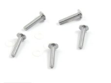 Schroefset M5x25 Hexagon + Nylon Chroom (5)