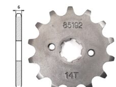Voortandwiel Derbi Senda-SM 14tands - IGM