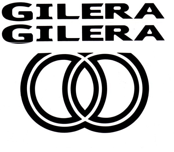 Gilera Stickerset 4delig Carbon