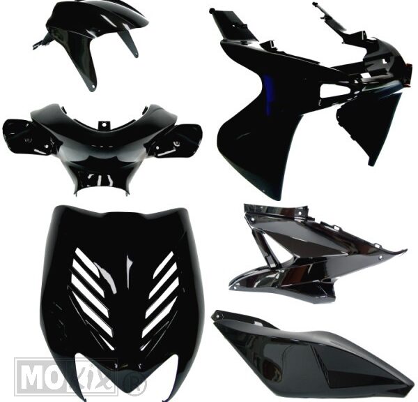 Plaatwerk KIT Yamaha Aerox Tuning Metallic Zwart - MKX