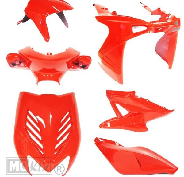 Plaatwerk KIT Yamaha Aerox Tuning Glans Rood - MKX