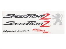Peugeot Speedfight Stickerset 2 Zwart/Rood