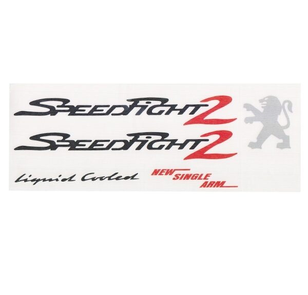 Peugeot Speedfight Stickerset 2 Zwart/Rood