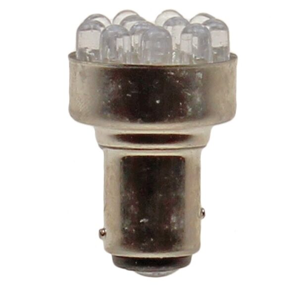 Lamp BAY15D 12V 21/5W 12LEDS (GLI) Rood (1) - Bollard
