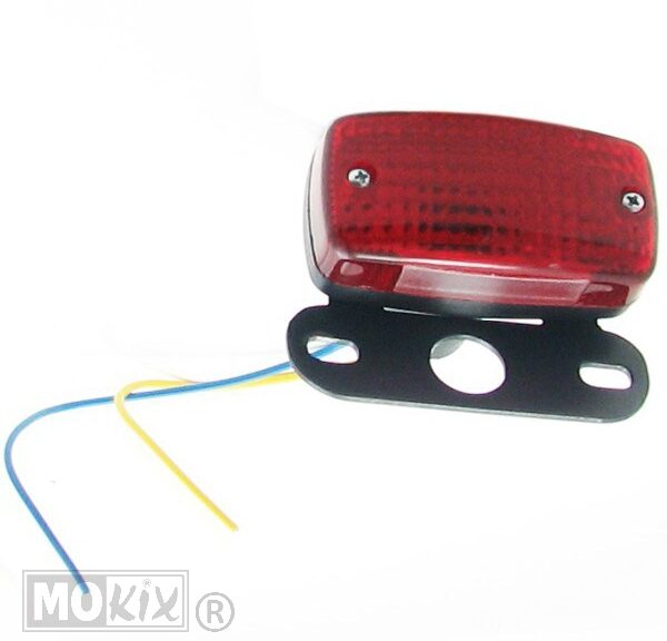 85600 ACHTERLICHT UNI KLEIN + KENT.PLAAT STEUN ZWART