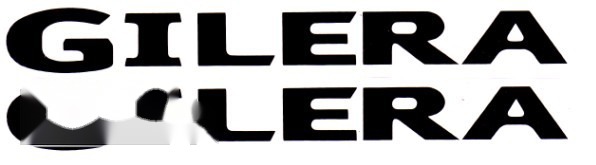 Gilera Stickerset 2delig Zwart