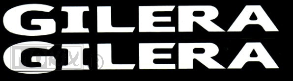 85614 GILERA STICKERSET 2delig WIT
