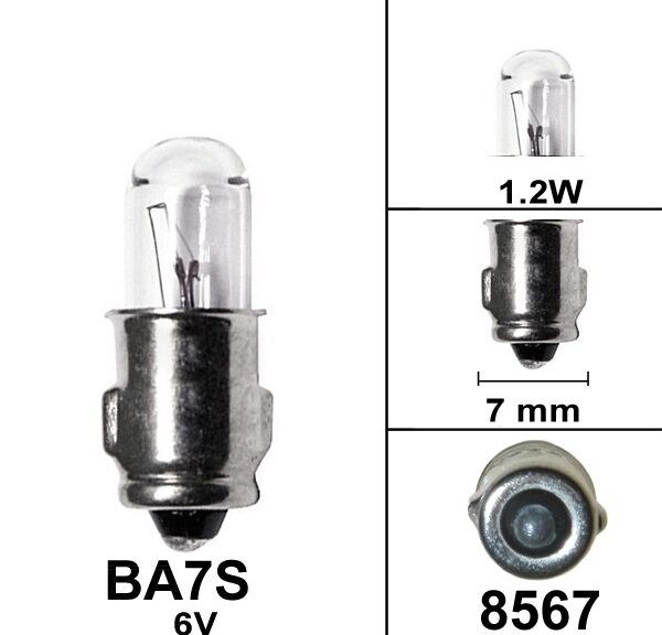Lamp BA7S 6V 1.2W (1) - Bosma