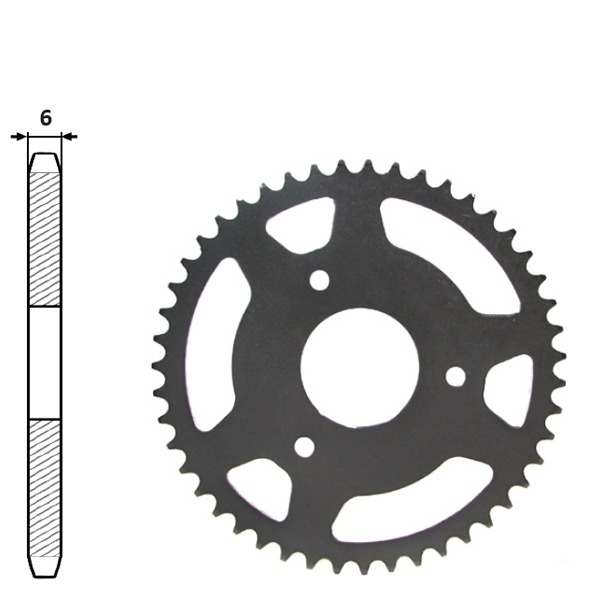 Achtertandwiel Rieju RS2 Matrix 55mm 3gats 46t IGM