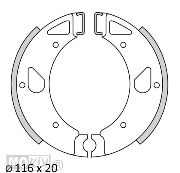 Remschoen-SET Kreidler OT Kleine NAAF(116mm Camp) - Newfren