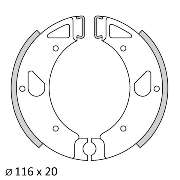 Remschoen-SET Kreidler OT Kleine NAAF(116mm Camp) - Newfren