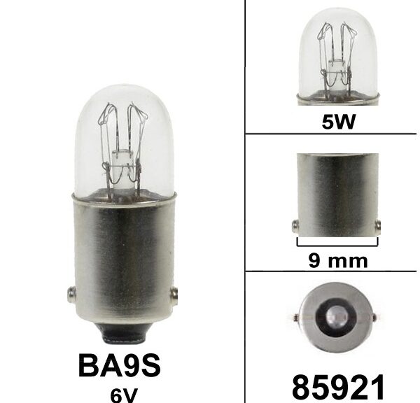 Lamp BA9S 6V 5W Blick (1) - Bollard