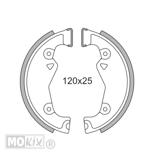 Remschoen-SET Zundapp Kleine Naaf 120mm