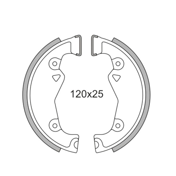 Remschoen-SET Zundapp Kleine Naaf 120mm