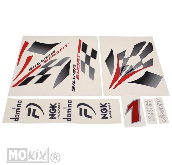 Peugeot Viva City Stickerset Silver Sport - Xtreme
