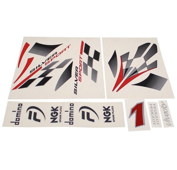 Peugeot Viva City Stickerset Silver Sport - Xtreme