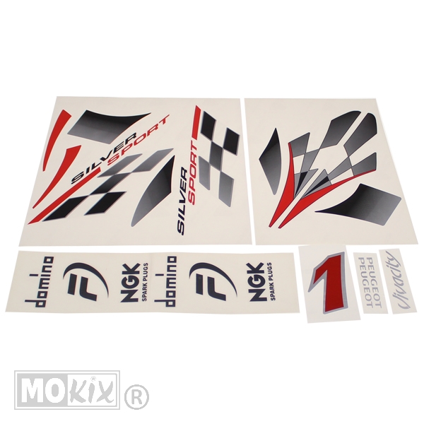 Peugeot Viva City Stickerset Silver Sport - Xtreme