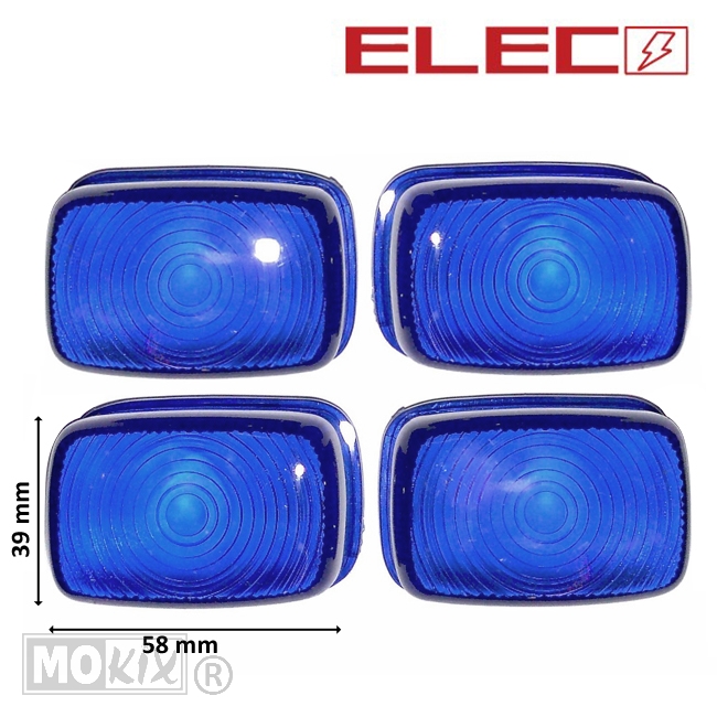 RAW-BOL Glas Yamaha Slider/BWS 97-03 SET Blauw - MKX