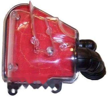 Luchtfilter Minarelli Horz. Doorzichtig/Rood - Supertec