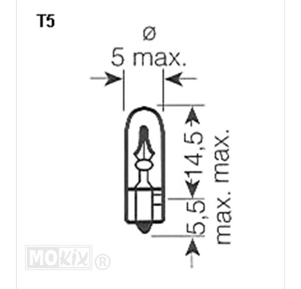 Lamp T05 12V 1.2W Groen (1)