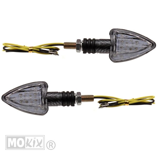 RAW-BOL UNI LED Driehoek Carbon CE SET