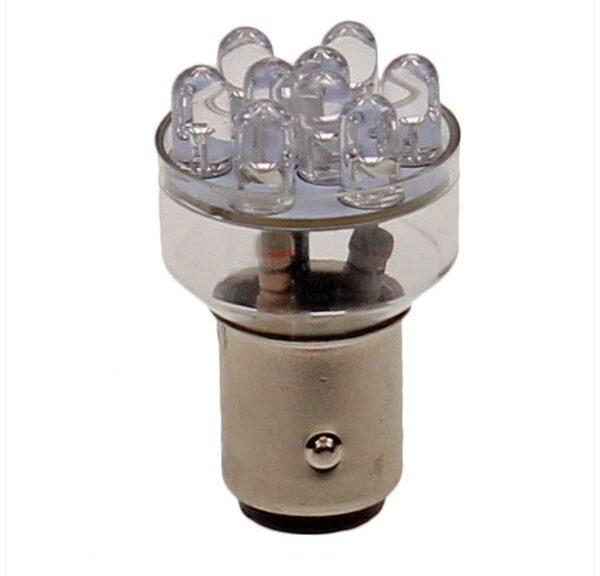 Lamp BAY15D 12V  9 Leds (OLI) Rood Blick (1)