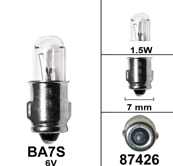 Lamp BA7S  6V 1.5W (1)