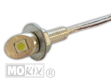 Lamp ONE LED 12V 3mm Chroom