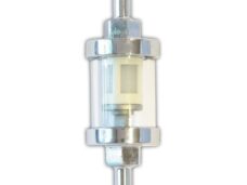 Benzinefilter UNI Voor 6mm Slang Luxe Rond - Supertec