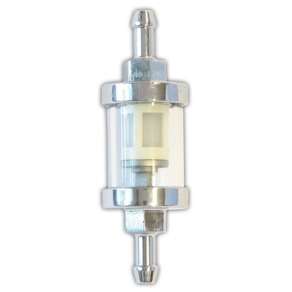 Benzinefilter UNI Voor 6mm Slang Luxe Rond - Supertec