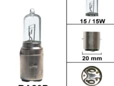 Lamp BA20D 6V 15/15W Halogeen (1)