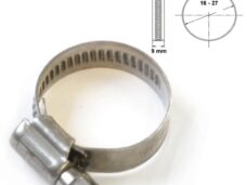 Slangklem  9mm RVS 16x25mm Per Stuk Norma
